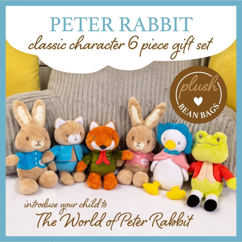 Conjunto de Pelúcia Peter Rabbit - 6 Peças - KIDS PREFERRED